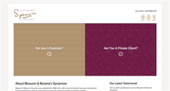 Desktop Screenshot of blossomandbrowne.com